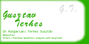 gusztav terhes business card
