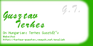 gusztav terhes business card